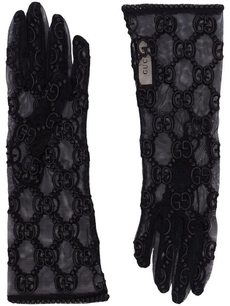 gucci driving gloves|lace gloves black gucci.